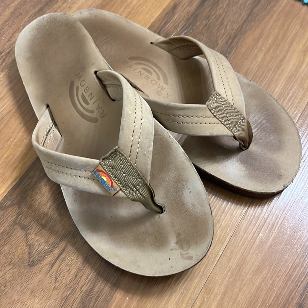 Rainbow Flip Flops